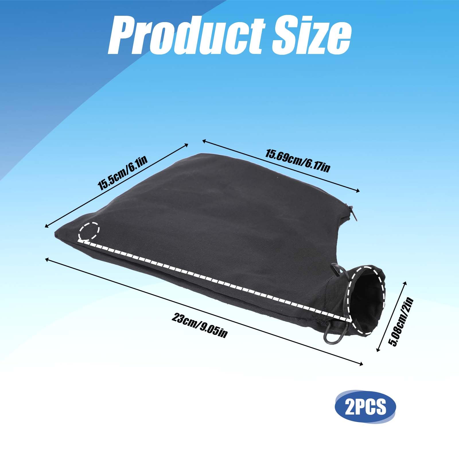 2Pcs Dust Bag for Miter Saw 255 Model Black Dust Collector